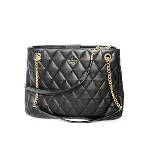 Kate Spade Carey Quilted Black Leather Tote NWT